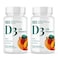 MICHAEL'S Michaels Health Naturopathic Programs Vitamin D3 with K2 90 Chewable Tablets Pack of 2 Apricot Flavor Skeletal Immune System Support No Added Sugar Vegetarian 180 Total Servings