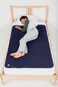 PeapodMats Bedwetting Waterproof Bed Mat Reusable 3x5 Navy Blue