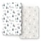 GRSSDER Stretch Ultra Soft Jersey Knit Fitted Crib Sheets Set 2 Pack Fits All Standard Crib Mattress Pads Safe and Snug Pretty Crib Sheet for Baby Cute Wild Forest Mongooses