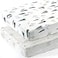 GRSSDER Stretch Ultra Soft Jersey Knit Fitted Crib Sheets Set 2 Pack Fits All Standard Crib Mattress Pads Safe and Snug Pretty Crib Sheet for Baby Cute Wild Forest Mongooses