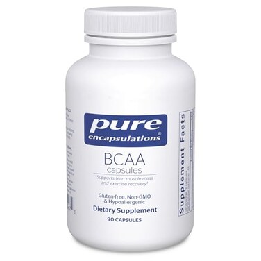 Pure Encapsulations BCAA Capsules Hypoallergenic Supplement to Support Muscle Function During Exercise 90 Capsules