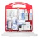 MFASCO ANSI Class B First Aid Kit Durable Plastic First Aid Box for Business Workplace Kit for Home Fully Stocked with Essential Supplies for Safety Emergencies Economical Kit Box