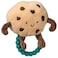 Mary Meyer Sweet Soothie Soft Baby Rattle with Teether Ring 5Inches Chippy Cookie