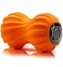Zyllion Vibrating Peanut Massage Ball with 4 Modes Cordless Rechargeable Electric Deep Tissue Massager Roller for Muscle Pain Relief Orange ZMA30