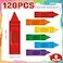 Geiserailie 120 Pcs Crayon Bandages Crayon Shaped Bandages Strips Supplies Gifts