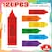 Geiserailie 120 Pcs Crayon Bandages Crayon Shaped Bandages Strips Supplies Gifts