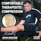 Vive Thigh Brace Hamstring Quad Wrap Adjustable Compression Sleeve Support for Pulled Groin Muscle Sprains Quadricep Tendinitis Workouts Sciatica Pain and Sports Recovery Men Women Beige