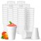 Shop Square 12 Oz Disposable Foam Cups 100 Pack White Foam Insulates Hot Cold Beverages Made in the USA ToGo Cups for Coffee Tea Hot Cocoa Soup Broth Smoothie Soda Juice