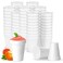 Shop Square 12 Oz Disposable Foam Cups 100 Pack White Foam Insulates Hot Cold Beverages Made in the USA ToGo Cups for Coffee Tea Hot Cocoa Soup Broth Smoothie Soda Juice