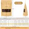 Blisstime 50 Pack Kraft Paper Stand Up Pouch Bags Resealable Bag with Transparent Window and Tear Notch for Multipurpose Storage 6 X 86 Inches