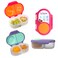 b.box bbox Snack Box 2Pack Leak Proof Mini Bento Box for Kids Toddlers 2 Compartment Snack Containers for Kids Dishwasher Safe BPAFree PFASFree Ages 4mo 1 34 Cup Each Strawberry Lilac