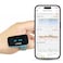 خاتم LOOKEE O2Tracker لقياس تشبع الأكسجين في الدم بشكل مستمر، مزود بخاصية التنبيه بالاهتزاز لانخفاض مستوى الأكسجين، قابل لإعادة الشحن، تطبيق مجاني مع تقارير.
