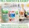 XPRS Nutra Size 0 Empty Capsules 100 Clear Count Empty Vegan Capsules Vegetarian Pill DIY Vegetable Capsule Filling Veggie Pills for DoItYourself Supplements