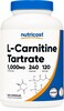 Nutricost LCarnitine Tartrate 1000mg 240 Capsules 500mg Per Capsule 120 Servings
