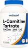 Nutricost LCarnitine Tartrate 1000mg 240 Capsules 500mg Per Capsule 120 Servings