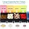 Fullicon Weekly Pill Box Organizer 7 Day Tablet Boxes for Vitamins and Supplements Easy to Open Large Medicine Box Portable Push Button Arthritis Friendly Medication Organizer for Travel