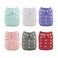 ALVABABY 6 Pack Cloth Diaper with 12 Inserts One Size Adjustable Washable Reusable Diaper Cover for Baby Girls and Boys