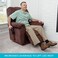 Stander Recliner Lever Extender Oversized Grip Handle Adapter for Adults Seniors and Elderly Extension Handle with Large Ergonomic Curve Grab Bar Compatible with Wooden Recliner Handles Black