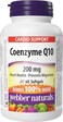 Webber Naturals CoQ10 200mg Coenzyme Q10 Supplement 60 Softgels