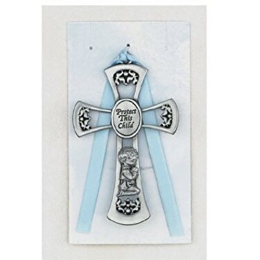 McVan Inc 3 34 Boy Blue Crossed Dcor Gift Religious PW7BMCVAN