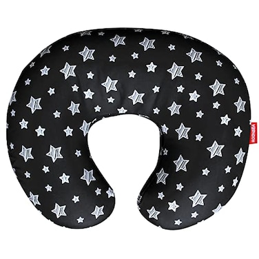 Moonsea Nursing Pillow Cover for Baby Snug Fits Boppy Nursing Pillows Super Soft for Breastfeeding Moms Black Star