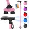 BigAlex Folding Walking Cane with LED LightPivoting Quad BaseAdjustable Walking Stick with Carrying Bag for MenWomen