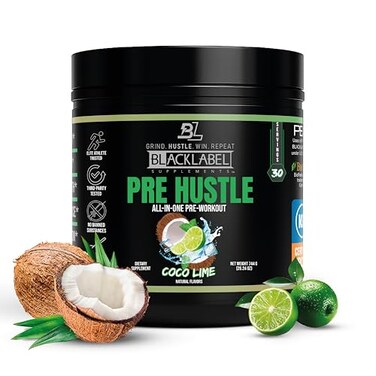 BLACKLABEL Supplements Blacklabel PRE Hustle V3 NSF Certified for Sport PreWorkout Coconut Lime