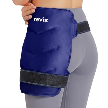 REVIX Ice Pack for Hip Replacement Flexible Gel Cold Pack for Discomfort Relief Hip Ice Compression Wrap Cold Compress Therapy Navy