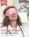 FACEMOON Weighted Blackout Sleep Mask for Women 3D Contoured Zero Eye Pressure LashFriendly Deep Eye Cups Adjustable Slide Buckle Strap Night Shift Nurse Essentials for Day Sleep College Dorm NapsPink