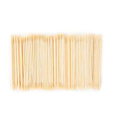 HOPELF Bamboo Toothpicks for Teeth Cleaning Appetizer Olive Barbecue Fruit DoublePoints Wooden Toothpick2400 Count