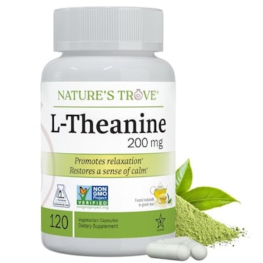 Nature's Trove Natures Trove LTheanine 200mg 120 Vegetarian Capsules