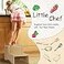WOOD CITY Toddler Step Stool for Kids Wooden Two Step Childrens Stool with Handles Bonus NonSlip Pads for Safety Bathroom Potty Stool Kitchen Step Stools Dual Height