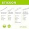 STICKON Stainless Steel Gua Sha Scraping Massage Tool Set IASTM Tools Great Soft Tissue Mobilization Tool J Shape