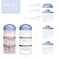 Termichy Stackable Formula Dispenser Portable Milk Powder Container 2 Pack Blue