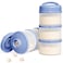 Termichy Stackable Formula Dispenser Portable Milk Powder Container 2 Pack Blue