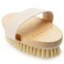 ROSENA Dry Brushing Body Brush Best for Exfoliating Dry Skin Lymphatic Drainage and Cellulite Treatment Organic Spa Exfoliator and Massage Scrub Brush with Natural Boar Bristles Oval