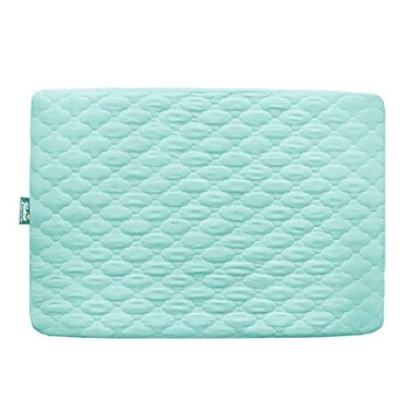 Biloban Waterproof Sheet for Pack n Play Quilted Playard Sheet Protector 39 X 27 fits for Baby Foldable and Playard Mattress Portable Mini Crib Aqua