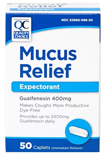Quality Choice QC Mucus Relief 400 Mg Caplets 50ct