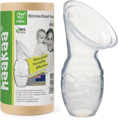 Haakaa Silicone Breastfeeding Manual Breast Pump Milk Pump 100 Food Grade Silicone BPA PVC and Phthalate Free 4 oz Capacity