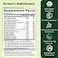 مكمل غذائي عضوي متعدد الفيتامينات للنساء من إيرث فيرست، يُؤخذ مرة واحدة يوميًا، يحتوي على الحديد وفيتامين ب12 وأكثر من 19 فيتامينًا من الأعشاب والأطعمة الخارقة، عبوة من 30 قرصًا.