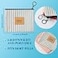 Minatee 2 Pcs Birth Control Pill Packet 47 x 36 Inch Canvas Wallet Pill Holder Sleeve Pouch with Zipper for Card Organizer Pocket Pouch Wallet for Women Privacy Protection