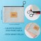 Minatee 2 Pcs Birth Control Pill Packet 47 x 36 Inch Canvas Wallet Pill Holder Sleeve Pouch with Zipper for Card Organizer Pocket Pouch Wallet for Women Privacy Protection