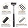 Flanker-L Back Scratcher with Gift Bag Portable Metal Stainless Steel Telescoping Massage Tool GiftStocking Stuffers for Men Women