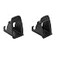 Carrfan 2pcs Car Child Seat ISOFIX Interface Buckle Black Fixed Guide Groove