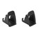 Carrfan 2pcs Car Child Seat ISOFIX Interface Buckle Black Fixed Guide Groove