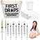 Geiserailie 100 Set Colostrum Collector Kit Include 100 1ml 3ml Sterile Sealed Breast Milk Collector No Needle Colostrum Syringes 100 Stickers 1 Measuring Cup Collection 1 White Canvas Bag