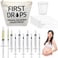 Geiserailie 100 Set Colostrum Collector Kit Include 100 1ml 3ml Sterile Sealed Breast Milk Collector No Needle Colostrum Syringes 100 Stickers 1 Measuring Cup Collection 1 White Canvas Bag
