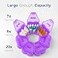 علبة حبوب أسبوعية كبيرة من كابينز، علبة حبوب تكفي 7 أيام، علبة فيتامينات يومية، حجيرات كبيرة السعة، علب حبوب لزيت السمك والمكملات الغذائية، لون بنفسجي