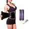 Hayunfiys 60 Meters Black Osmotic Plastic Body WrapWorkout Sweat Enhancer Stomach Film Body Applicator Power WrapDIY Sauna Wrap2 Rolls