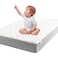 Babelio Biobased Crib and Toddler Mattress DualSided CertiPURUS Removable Waterproof and MachineWashable Cover 52x275x5